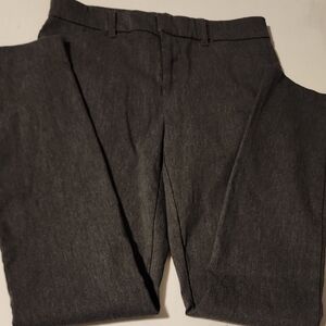 GAP Gray Dress Pants Straight-Leg Wool-Blend